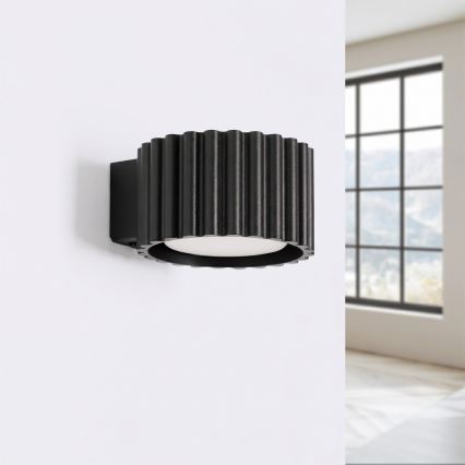 Væglampe AURA 1xGX53/10W/230V sort
