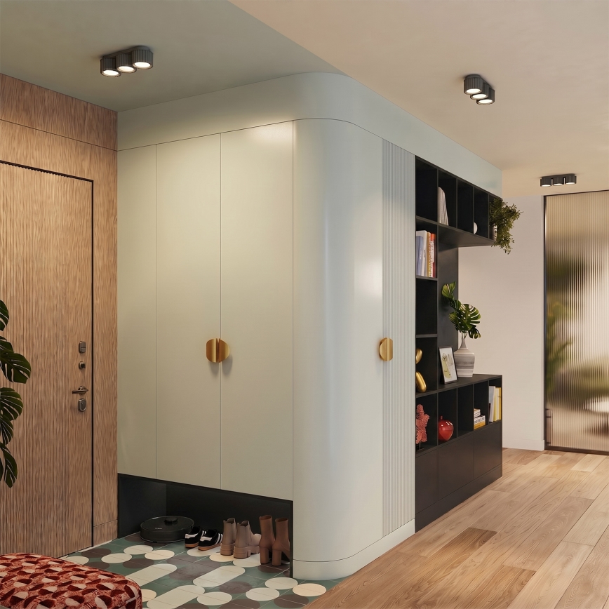 Loftspot AURA 3xGX53/10W/230V sort
