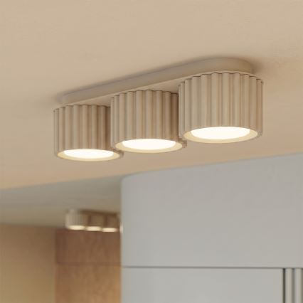 Spotlampe AURA 3xGX53/10W/230V cremefarvet