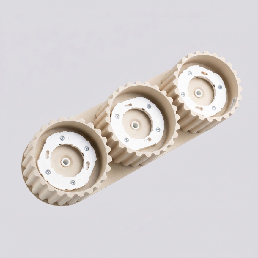 Spotlampe AURA 3xGX53/10W/230V cremefarvet