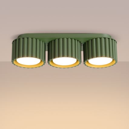 Spotlampe AURA 3xGX53/10W/230V grøn