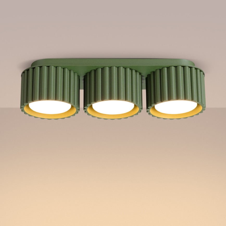 Spotlampe AURA 3xGX53/10W/230V grøn
