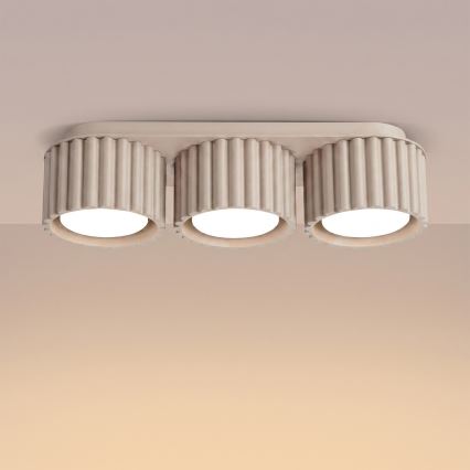Spotarmatur AURA 3xGX53/10W/230V taupe