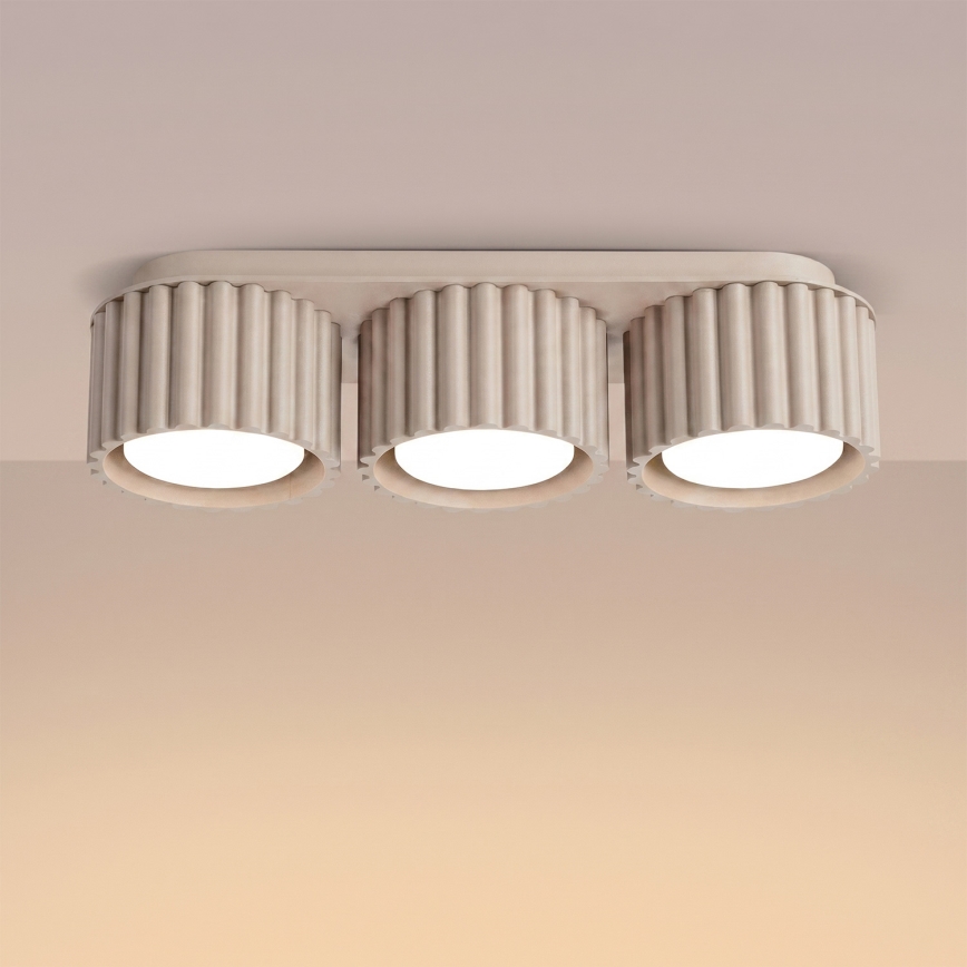 Spotarmatur AURA 3xGX53/10W/230V taupe