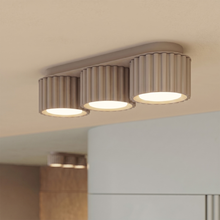 Spotarmatur AURA 3xGX53/10W/230V taupe