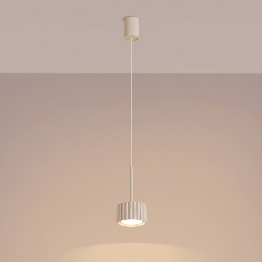 AURA pendel på kabel 1xGX53/10W/230V cremefarvet