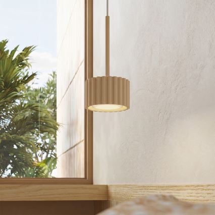AURA pendel på kabel 1xGX53/10W/230V cremefarvet