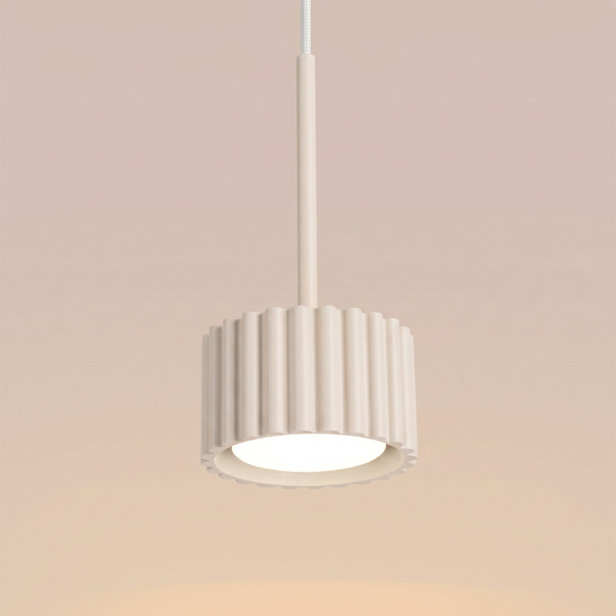 AURA pendel på kabel 1xGX53/10W/230V cremefarvet