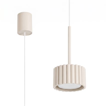 AURA pendel på kabel 1xGX53/10W/230V cremefarvet