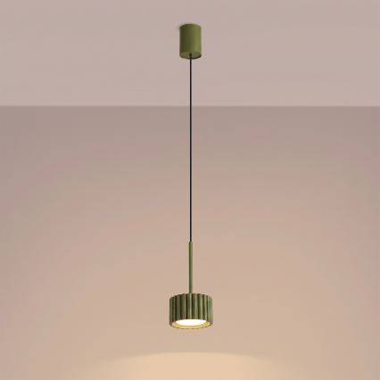 Pendellampe AURA på wire 1xGX53/10W/230V, grøn