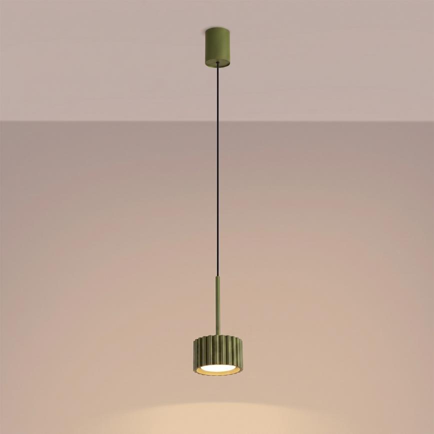 Pendellampe AURA på wire 1xGX53/10W/230V, grøn