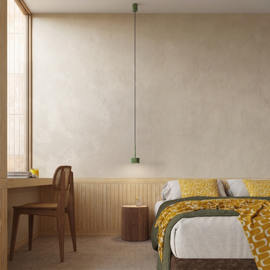 Pendellampe AURA på wire 1xGX53/10W/230V, grøn
