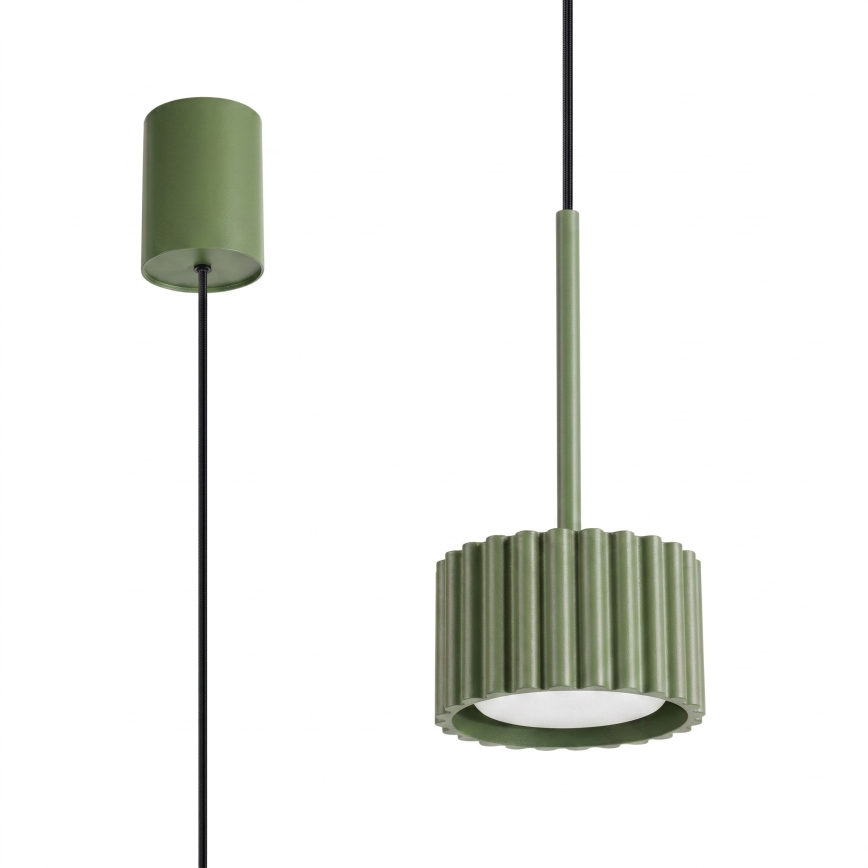 Pendellampe AURA på wire 1xGX53/10W/230V, grøn
