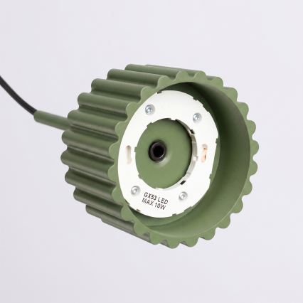 Pendellampe AURA på wire 1xGX53/10W/230V, grøn