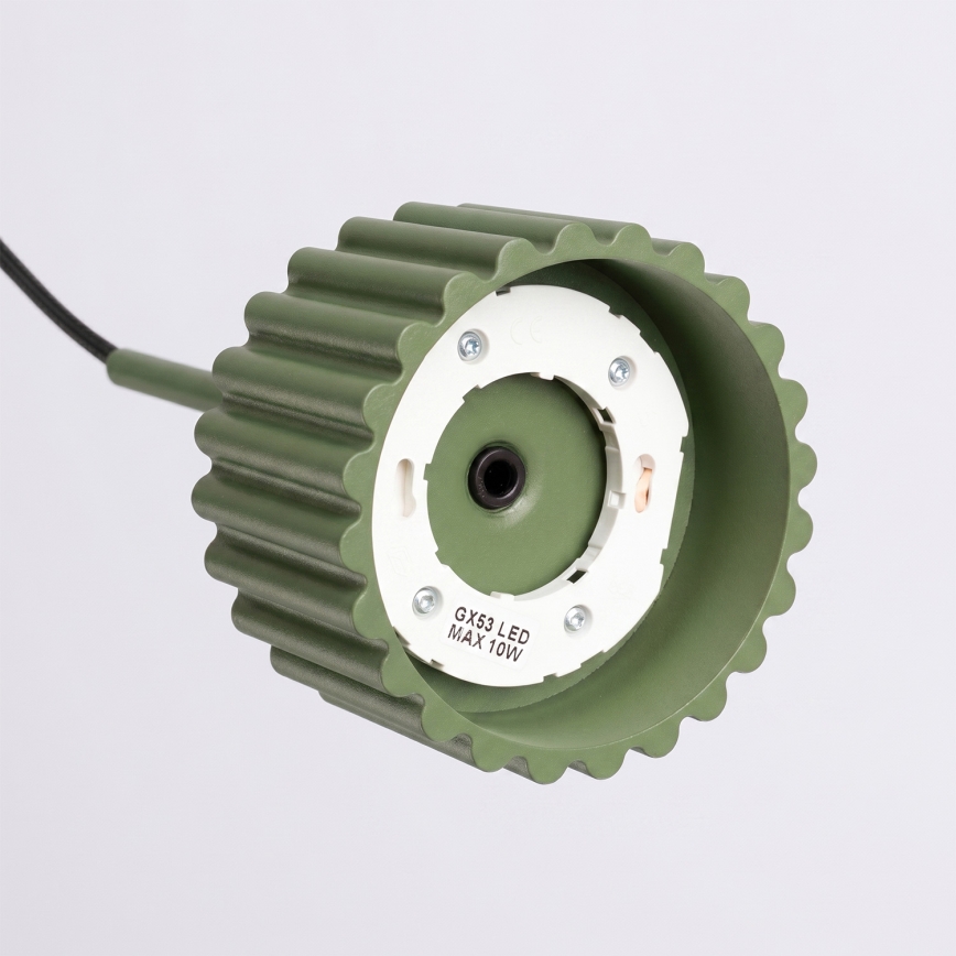 Pendellampe AURA på wire 1xGX53/10W/230V, grøn