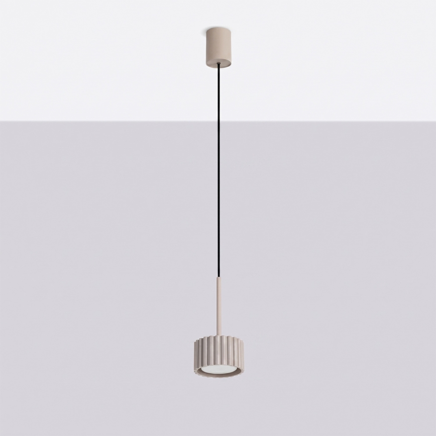Pendellampe på wire AURA 1xGX53/10W/230V taupe