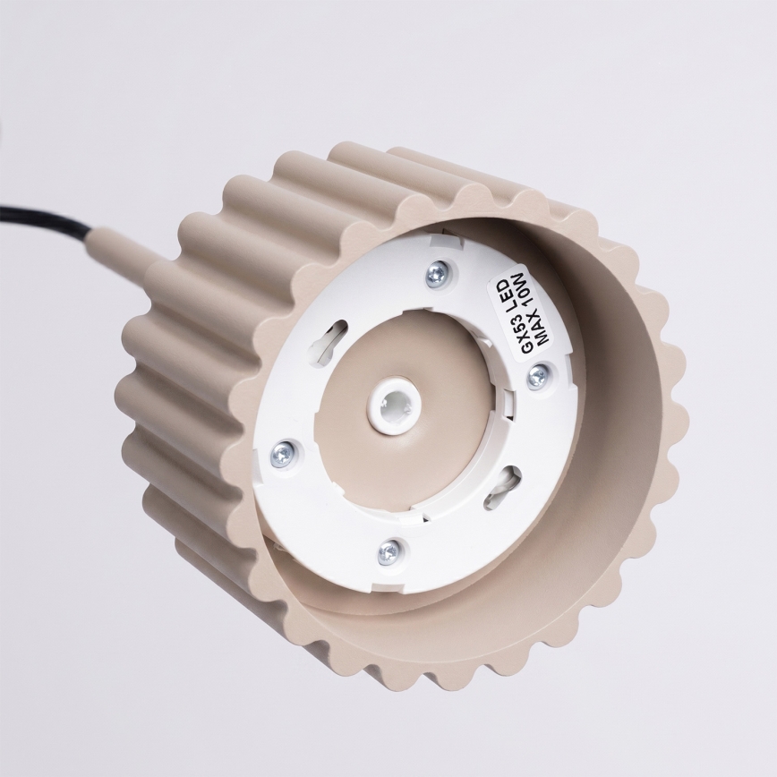 Pendellampe på wire AURA 1xGX53/10W/230V taupe