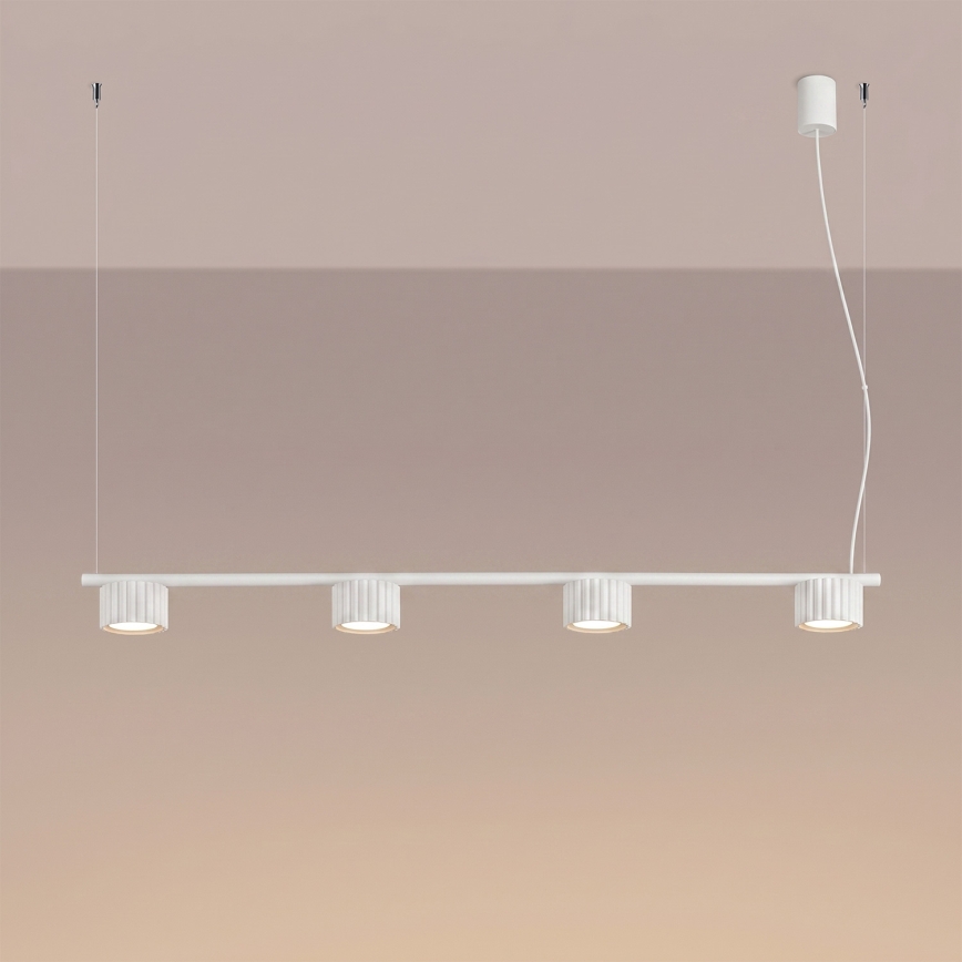 Loftpendel med kabel AURA 4xGX53/10W/230V hvid