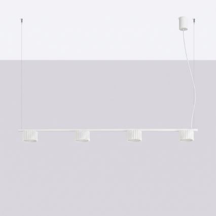 Loftpendel med kabel AURA 4xGX53/10W/230V hvid