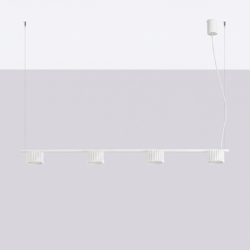 Loftpendel med kabel AURA 4xGX53/10W/230V hvid