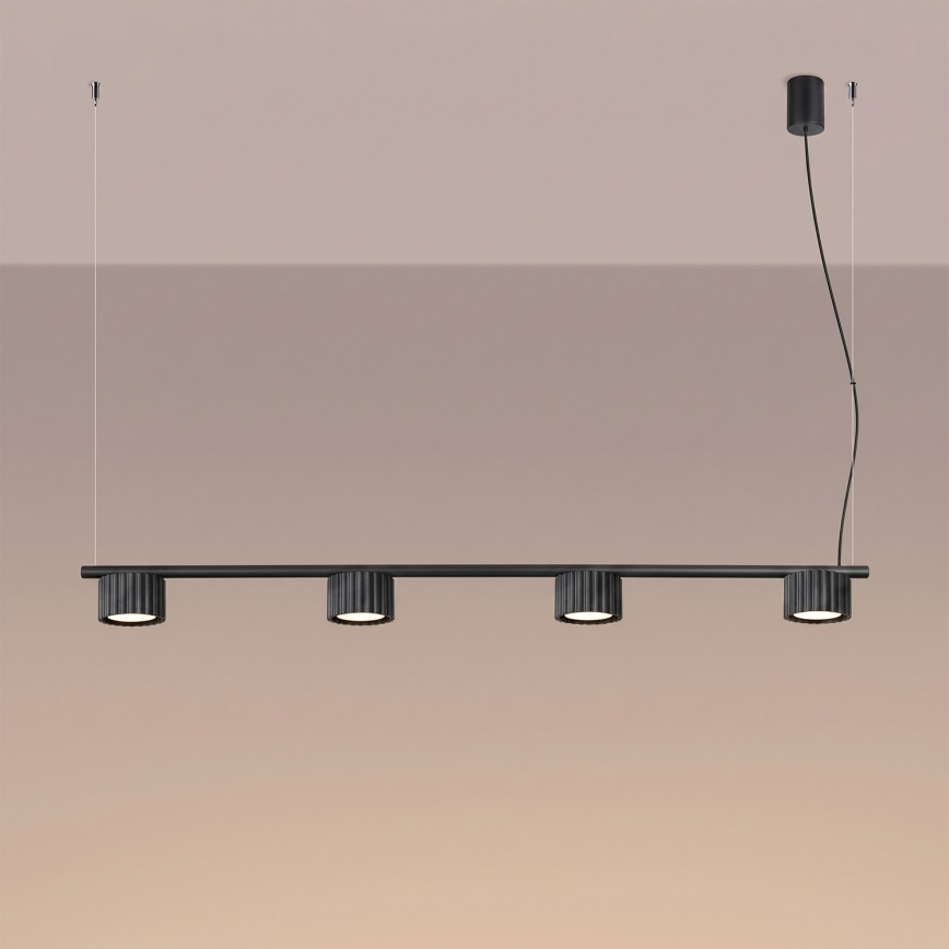 Pendel på kabel AURA 4xGX53/10W/230V sort