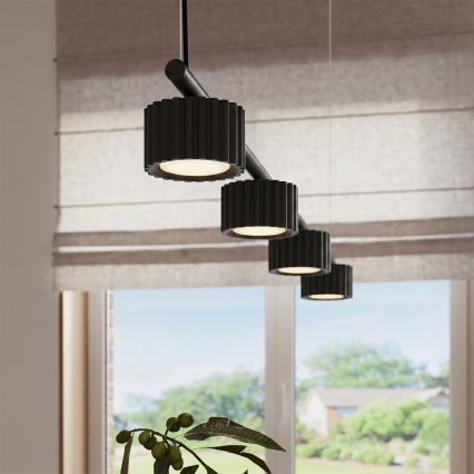 Pendel på kabel AURA 4xGX53/10W/230V sort