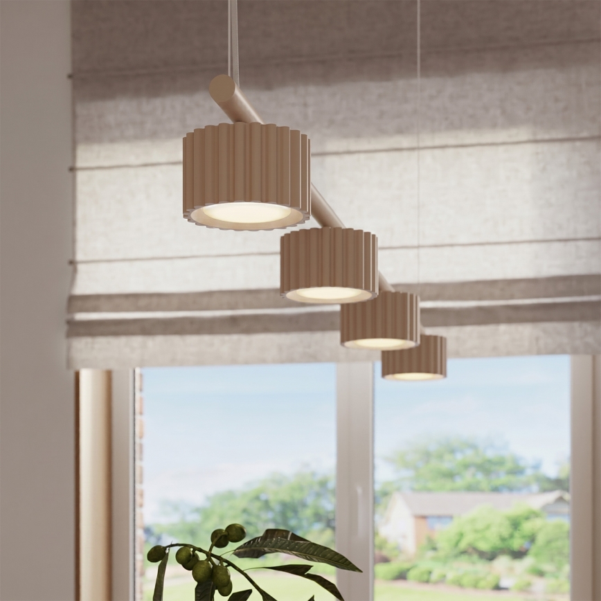 Pendel med ledning AURA 4xGX53/10W/230V cremefarvet