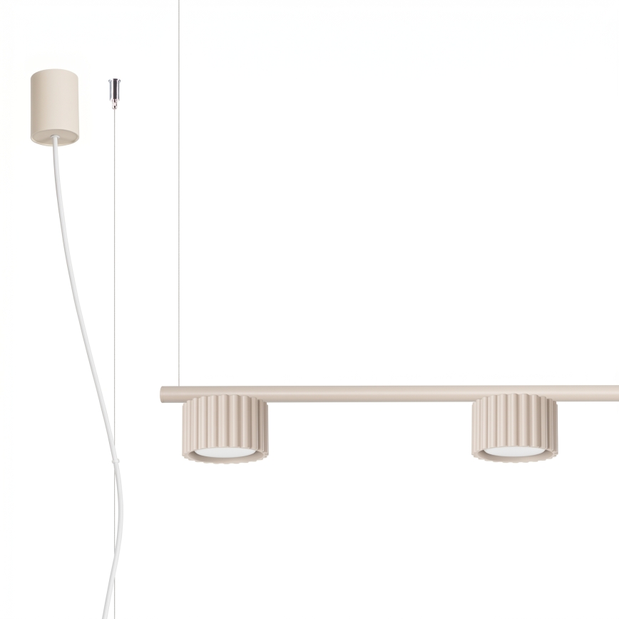Pendel med ledning AURA 4xGX53/10W/230V cremefarvet