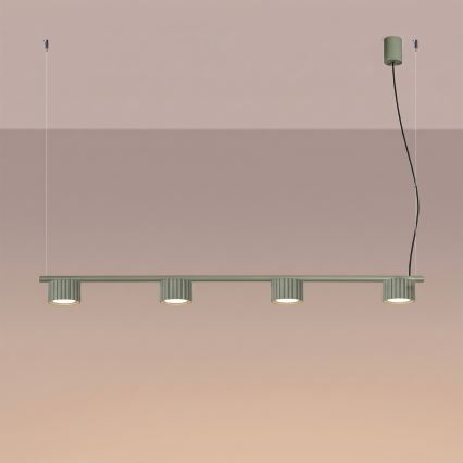 AURA loftpendel på wire, 4xGX53/10W/230V, grøn