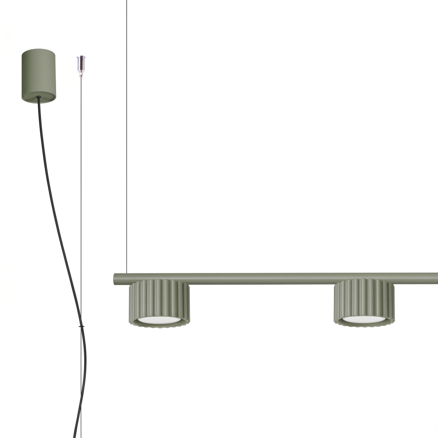 AURA loftpendel på wire, 4xGX53/10W/230V, grøn