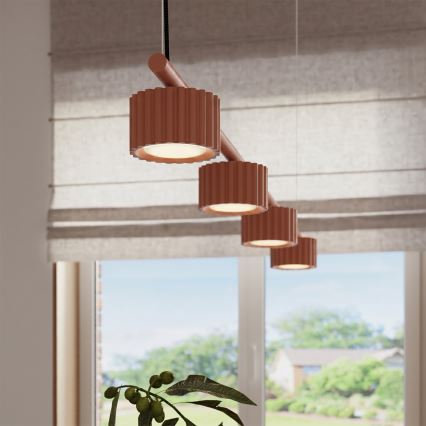 Pendel på wire AURA 4xGX53/10W/230V rød