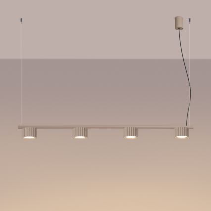 Pendel på wire AURA 4xGX53/10W/230V taupe