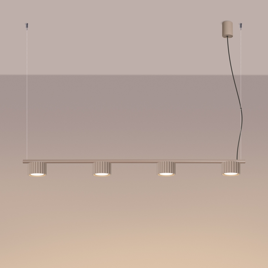Pendel på wire AURA 4xGX53/10W/230V taupe