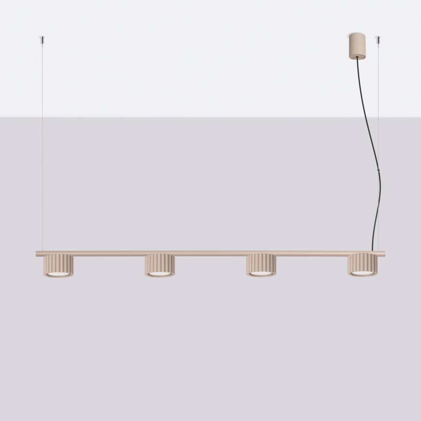 Pendel på wire AURA 4xGX53/10W/230V taupe