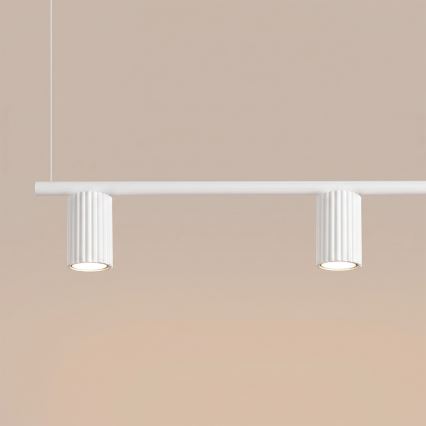 Pendellampe på kabel KARBON 4xGU10/10W/230V hvid