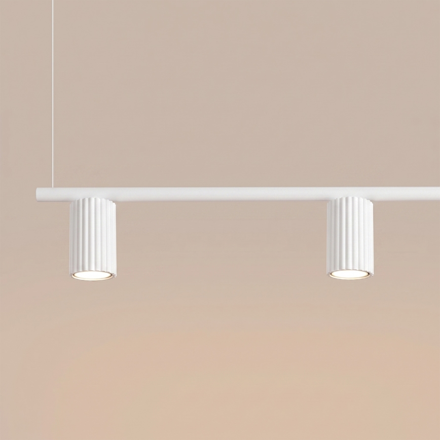 Pendellampe på kabel KARBON 4xGU10/10W/230V hvid