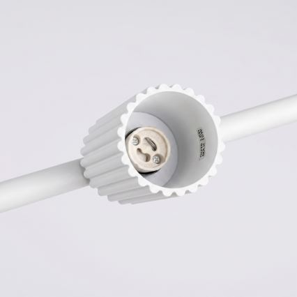 Pendellampe på kabel KARBON 4xGU10/10W/230V hvid