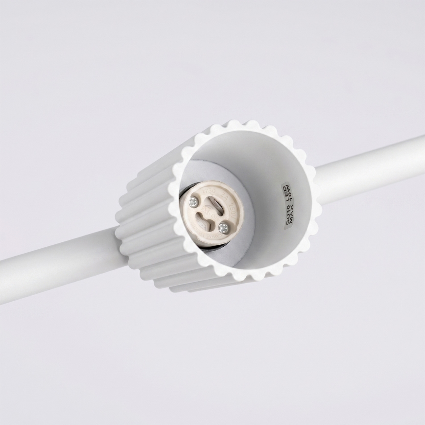 Pendellampe på kabel KARBON 4xGU10/10W/230V hvid