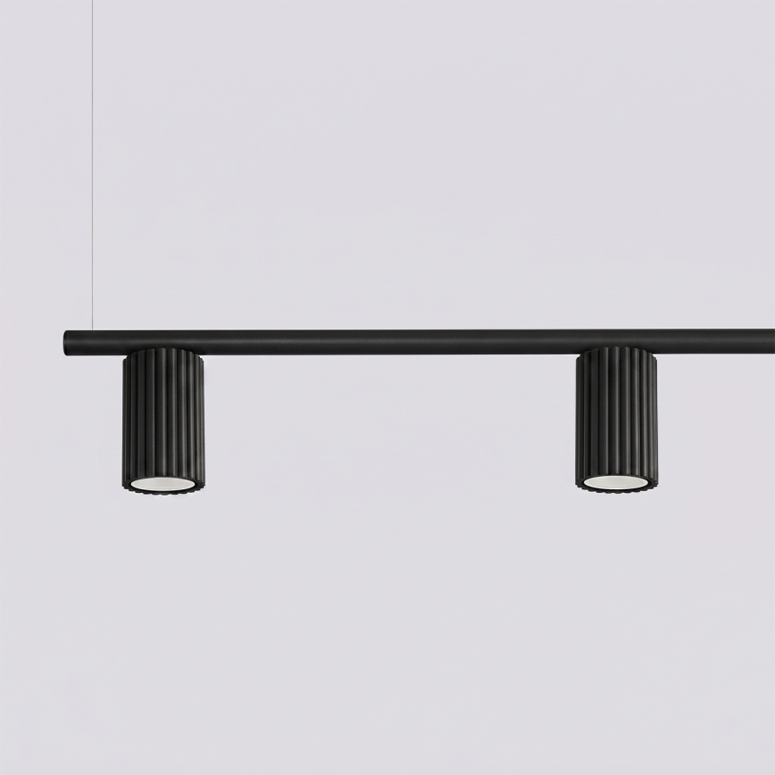 Pendel på kabel KARBON 4xGU10/10W/230V sort