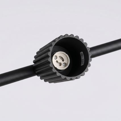 Pendel på kabel KARBON 4xGU10/10W/230V sort