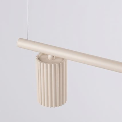 Kabelophængt pendel KARBON 4xGU10/10W/230V cremefarvet