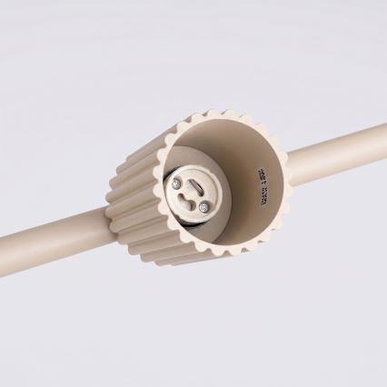 Kabelophængt pendel KARBON 4xGU10/10W/230V cremefarvet
