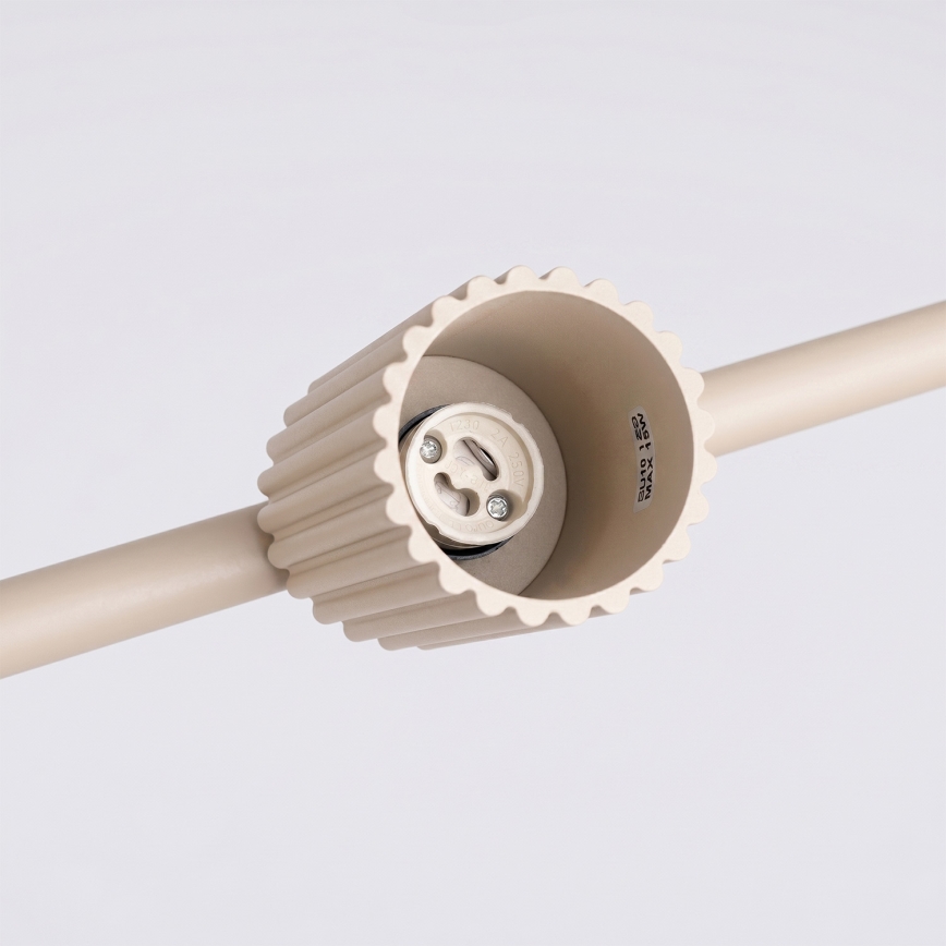 Kabelophængt pendel KARBON 4xGU10/10W/230V cremefarvet
