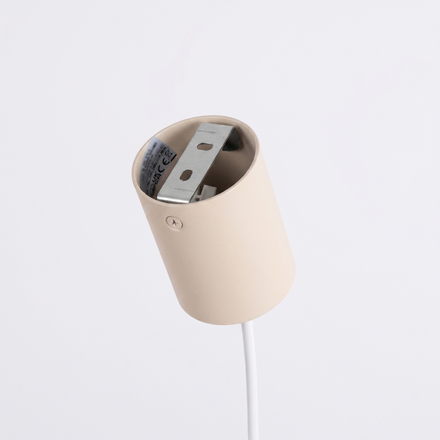Kabelophængt pendel KARBON 4xGU10/10W/230V cremefarvet