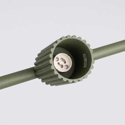 Pendellampe på kabel KARBON 4xGU10/10W/230V grøn