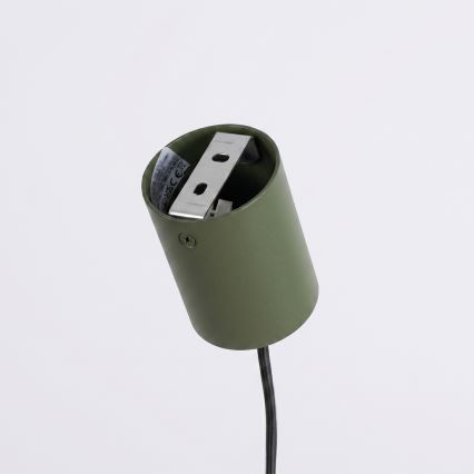 Pendellampe på kabel KARBON 4xGU10/10W/230V grøn