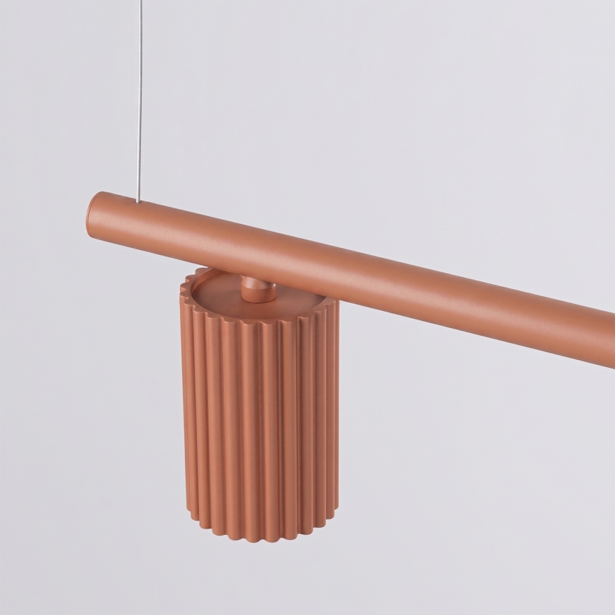 KARBON pendel med wire 4xGU10/10W/230V orange