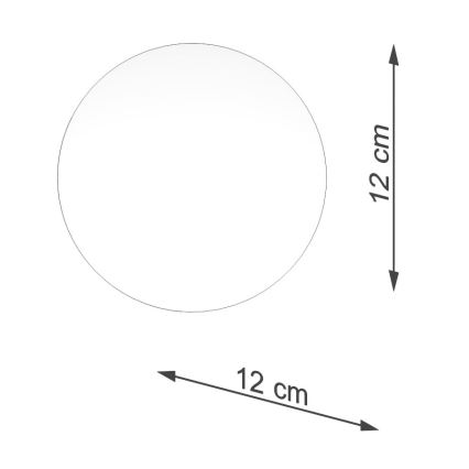 Lampeskærm til spotlights og bordlampe BOOMO G9 diameter 12 cm hvid