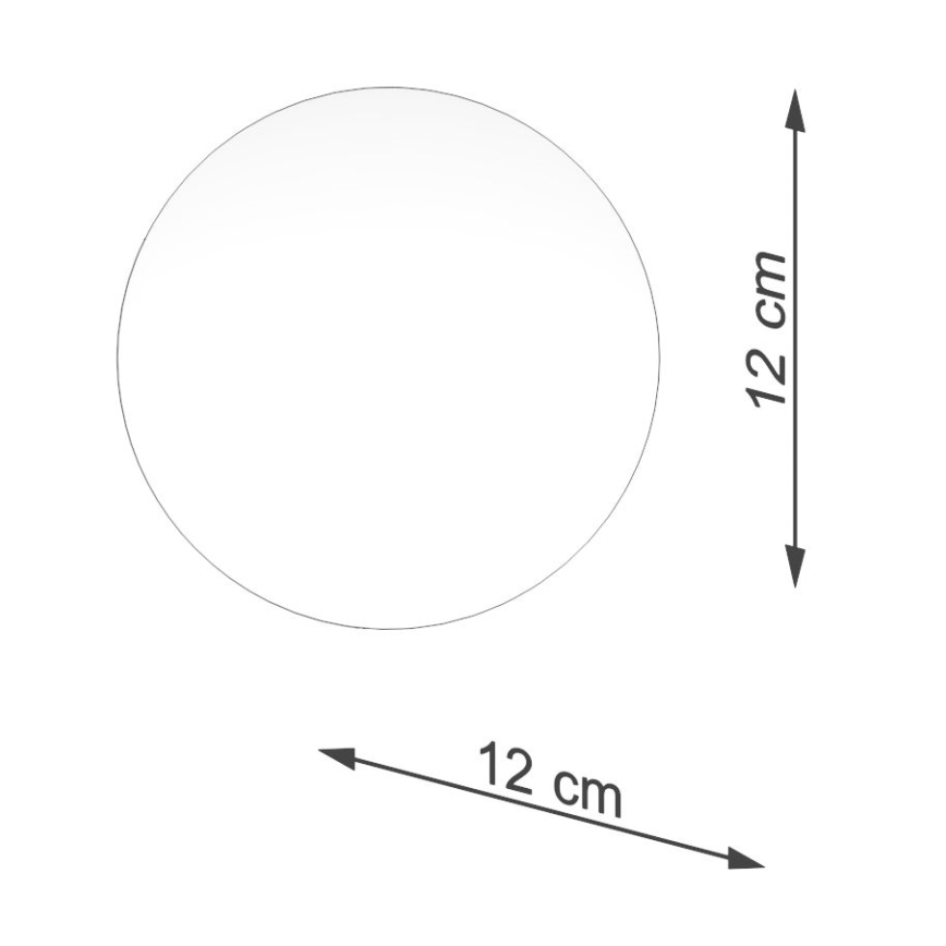 Lampeskærm til spotlights og bordlampe BOOMO G9 diameter 12 cm hvid