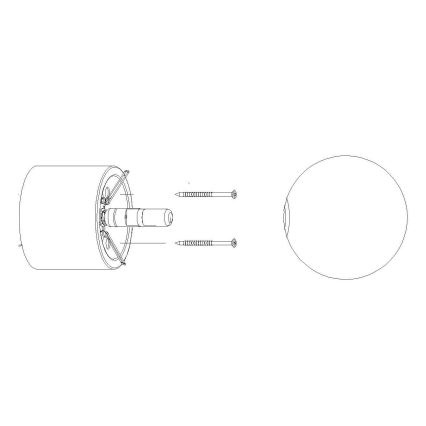Lampeskærm til spotlights og bordlampe BOOMO G9 diameter 12 cm hvid